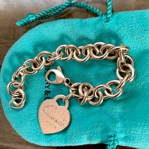 Authentic Tiffany & Co. Return to Tiffany Heart Tag Bracelet in Sterling Silver